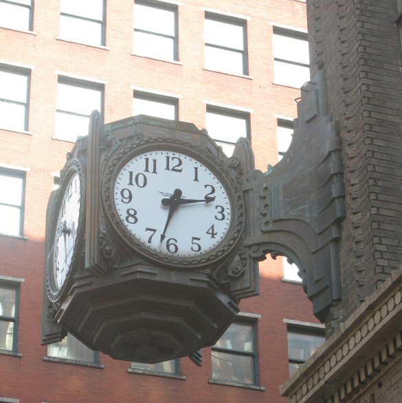 Though it no longer keeps time, this clock makes me happy every time I pass by it.