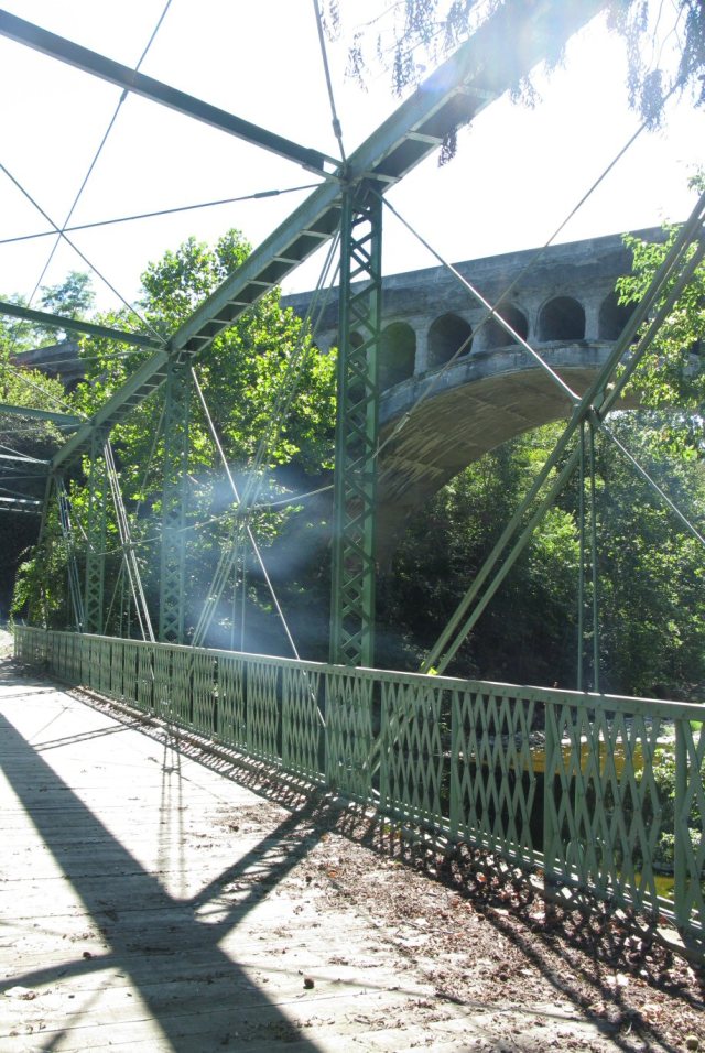 Twin bridges, Danville, Indiana