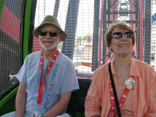 My fantabulous in-laws, Fran and Tom, on the Ferris wheel.