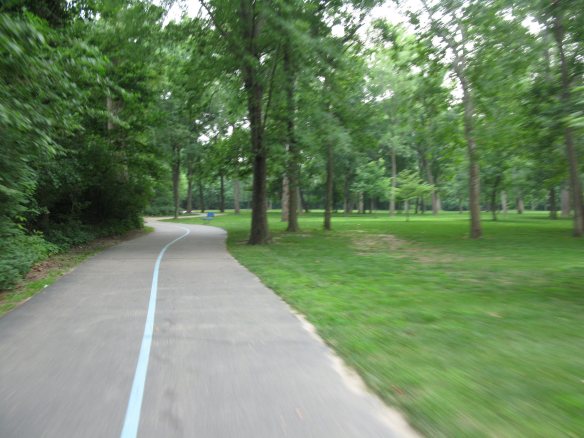 I took this picture while I was riding my bike.  I didn't have time to adjust focus and shutter speed because of all the riding.