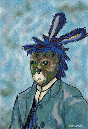 Leo's self portrait.